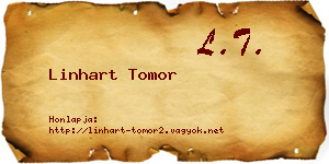 Linhart Tomor névjegykártya